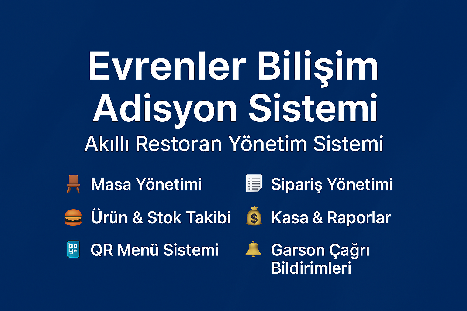 Adisyon Sistemleri görseli