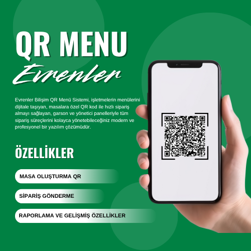QR Menu Adisyon Sistemli